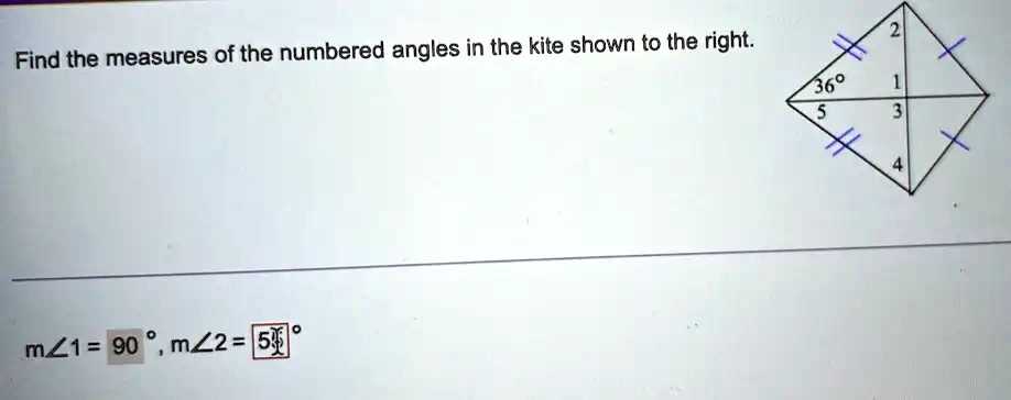find the measure of each numbered angle answer key