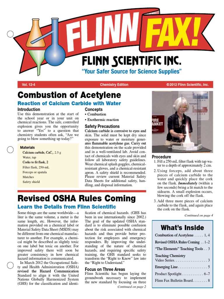 flinn chemtopic labs chemical reactions answer key