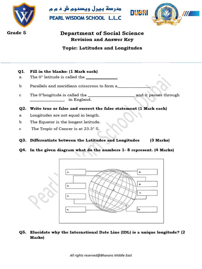flocabulary latitude and longitude map mystery answer key