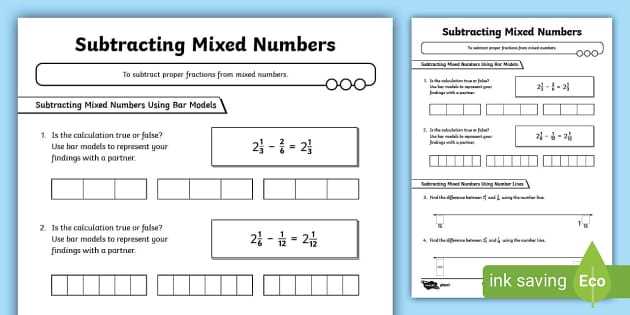 homework & practice 7 10 subtract mixed numbers answer key homework & practice 7 10 subtract mixed numbers answer key