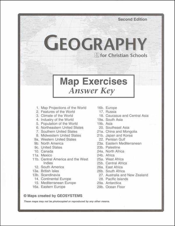 geography a to z letter k answer key
