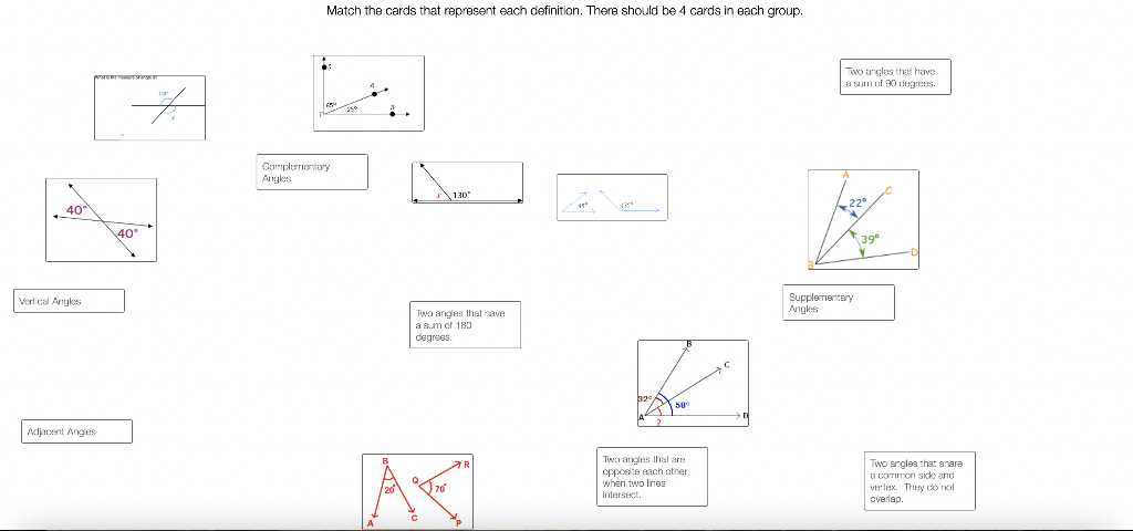 basic geometry definitions matching worksheet answers key