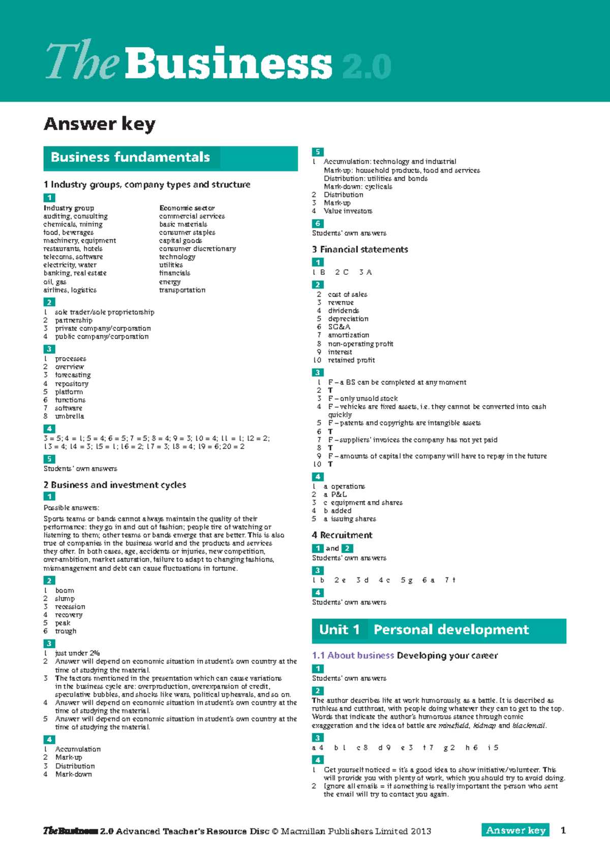 foundations of business 7th edition answer key