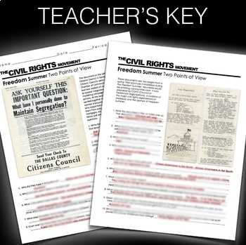 freedom summer answer key