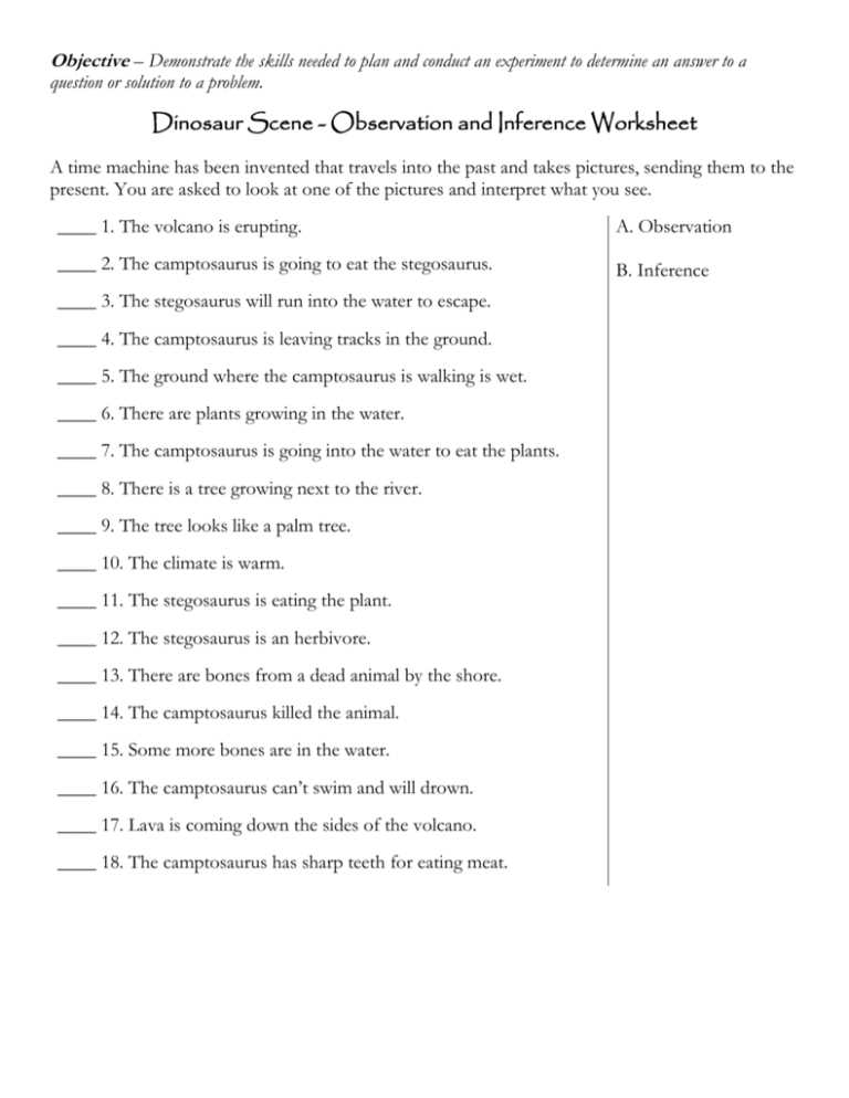 science worksheet inferences answer key science worksheet inferences answer key
