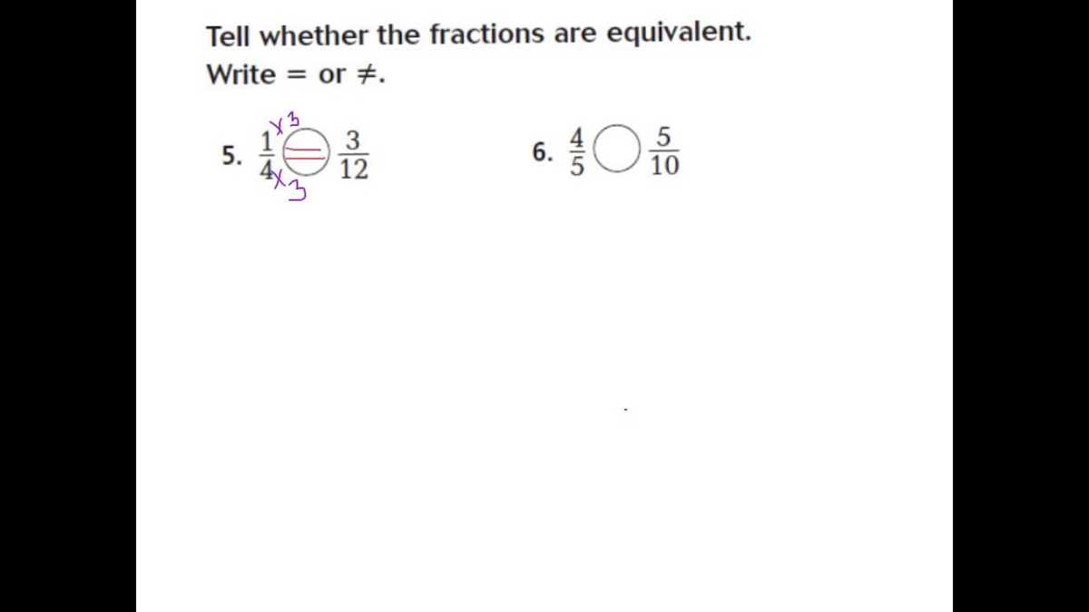 generate equivalent fractions lesson 6.2 answers 4th grade answer key