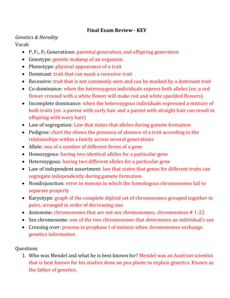 genetics fact or fiction answer key