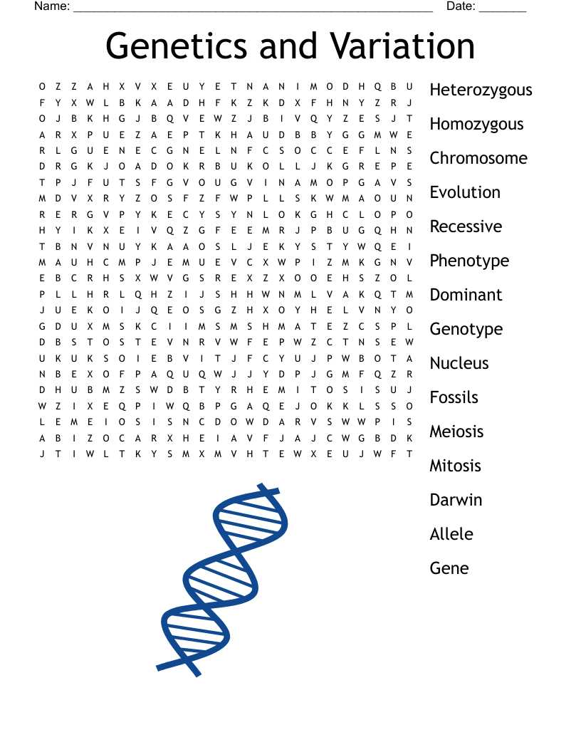 genetics word search answer key genetics word search answer key