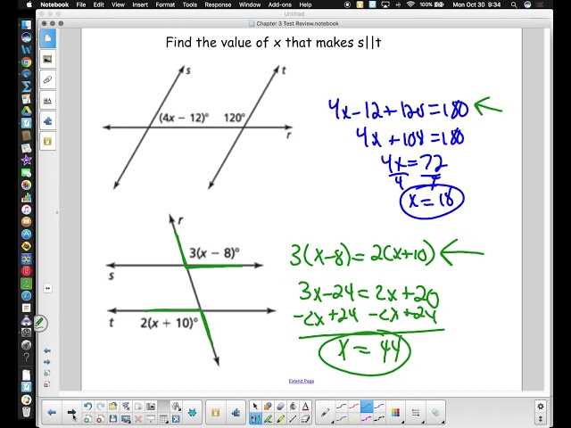 geometry chapter 3 practice answer key