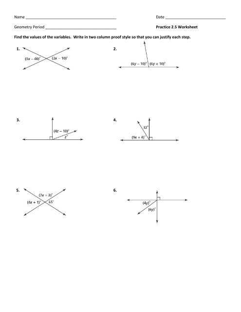 geometry chapter resource book practice c lesson 1.5 answer key