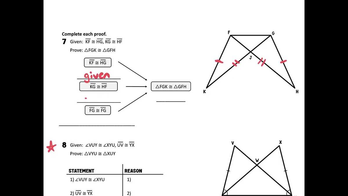 geometry lesson 4.6 practice b answer key