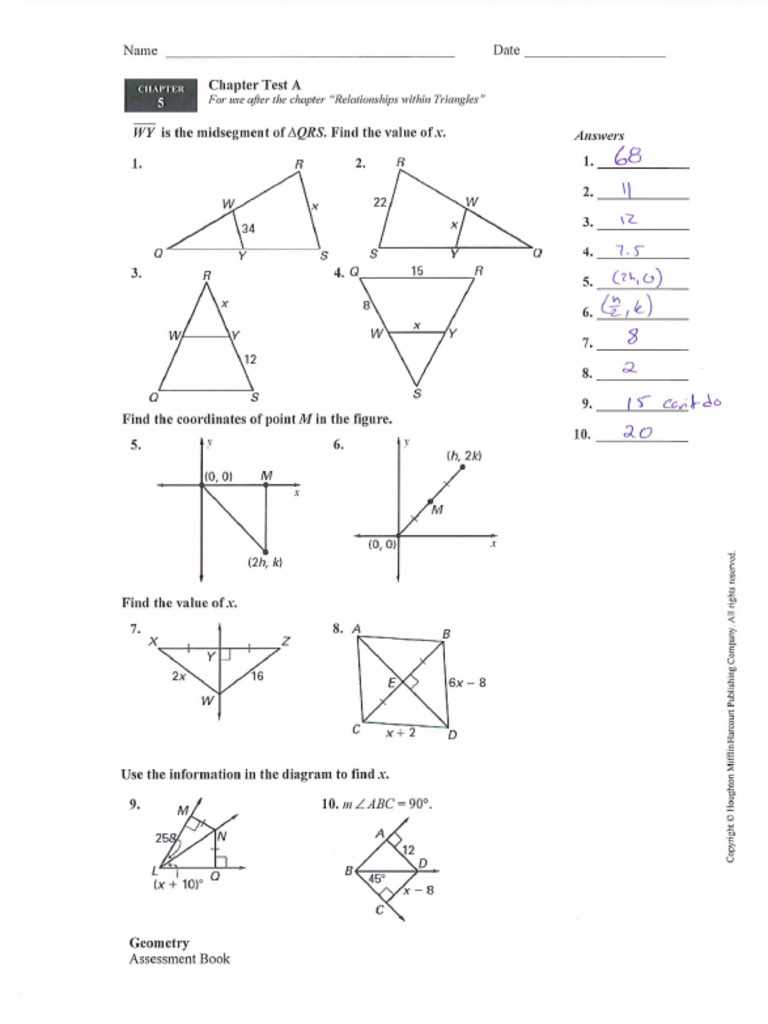 geometry module 5 answer key