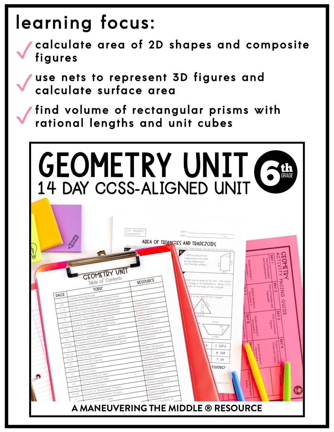 geometry unit 6 answer key