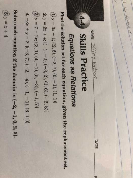 glencoe algebra 1 1 4 answer key