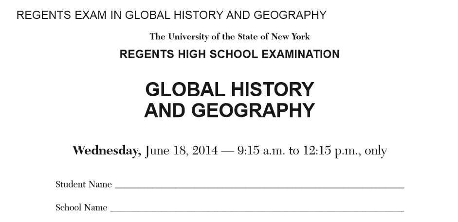 global history regents august 2013 answer key