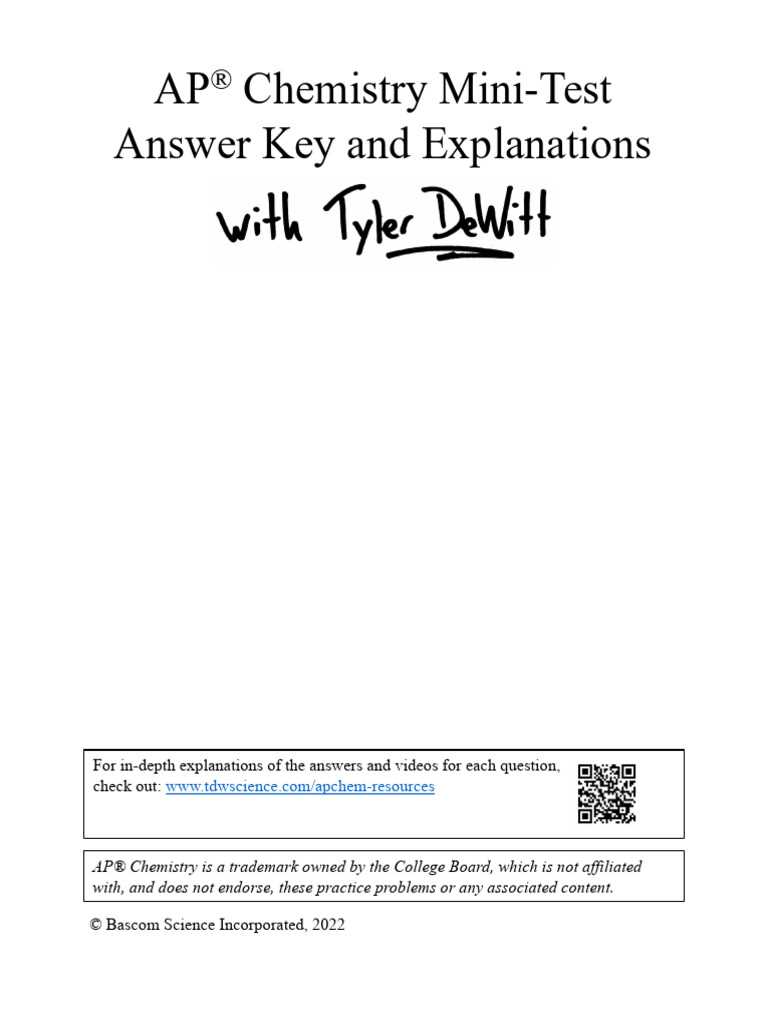 ap chemistry lab experiments answer key