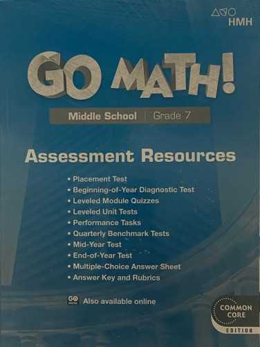 go math 7th grade middle school answer key