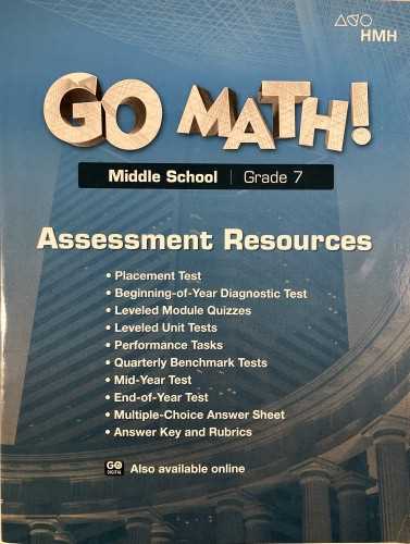go math 7th grade middle school answer key