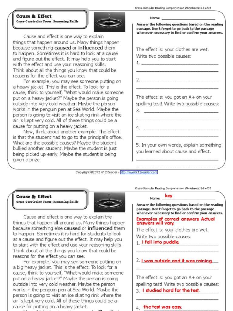 cross disciplinary skills worksheet answer key