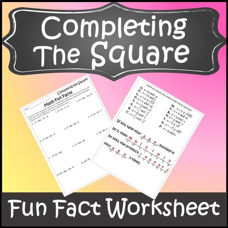 completing the square worksheet 154b answer key completing the square worksheet 154b answer key