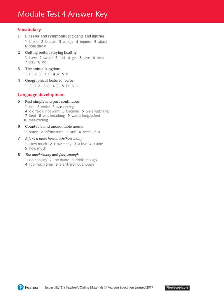 grade 5 module 4 end of module review answer key
