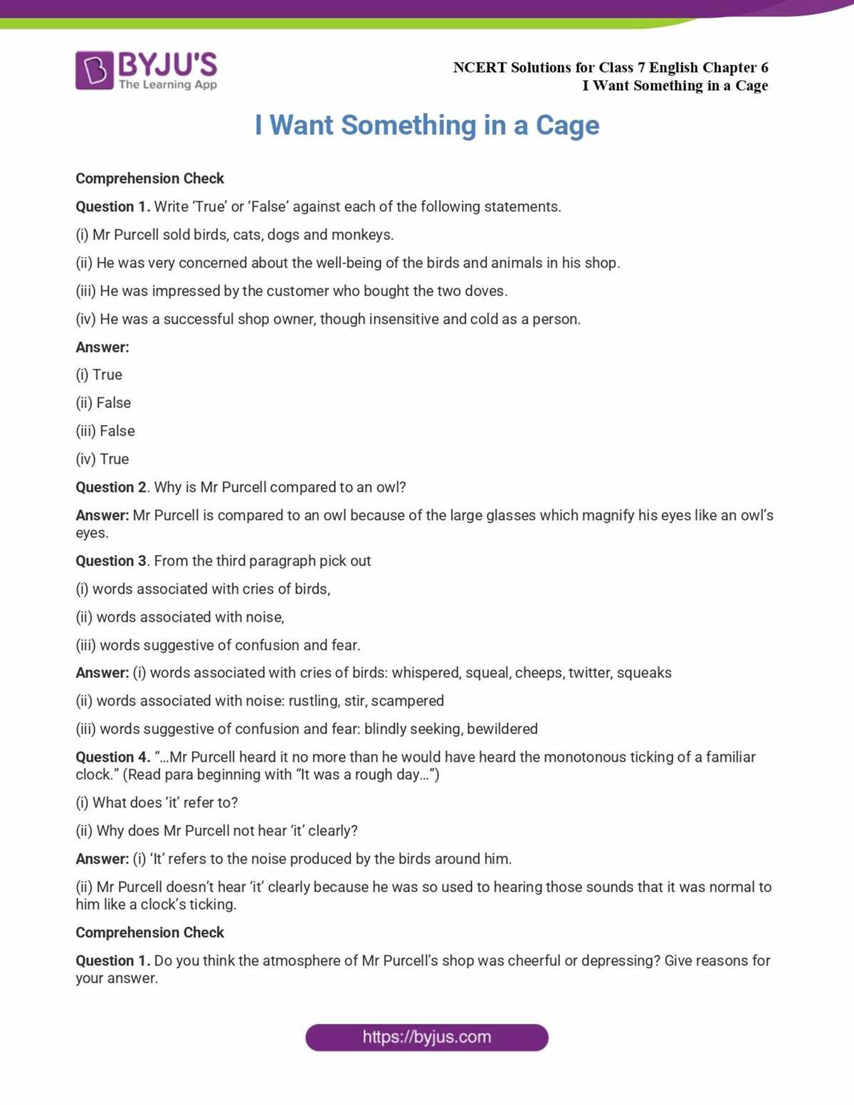 grade 7 english module 6 answer key