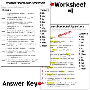 grammar ninja pronouns answer key