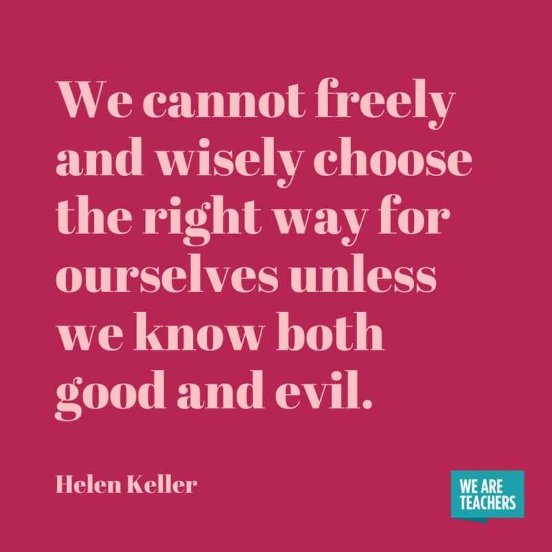 great minds helen keller answer key