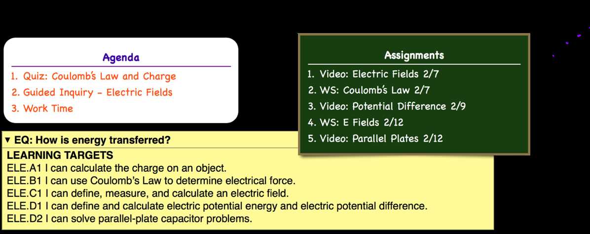 guided inquiry   electric fields answer key