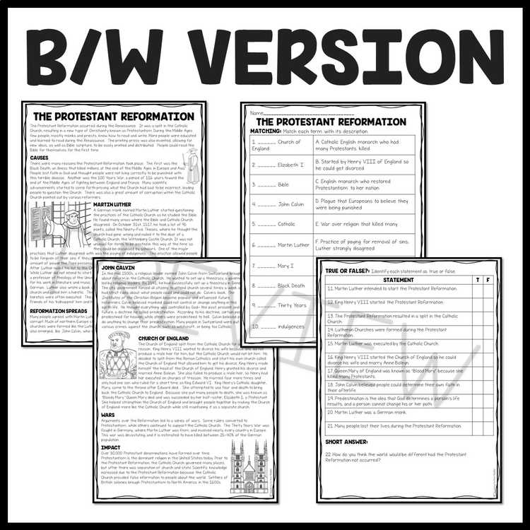 guided reading activity 5 3 the protestant reformation answer key