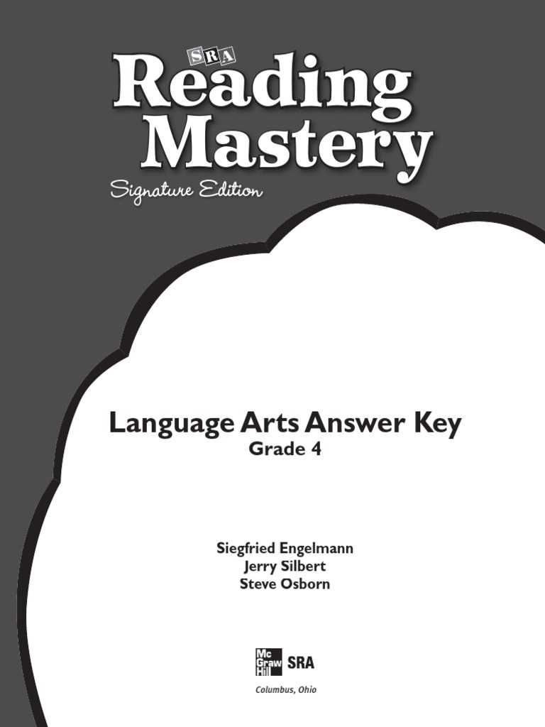 english language arts answer key