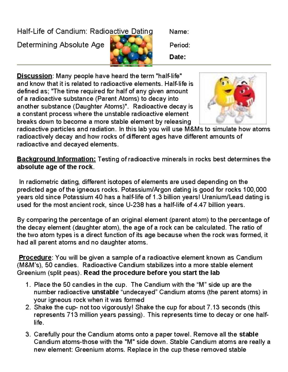 half life virtual lab answer key