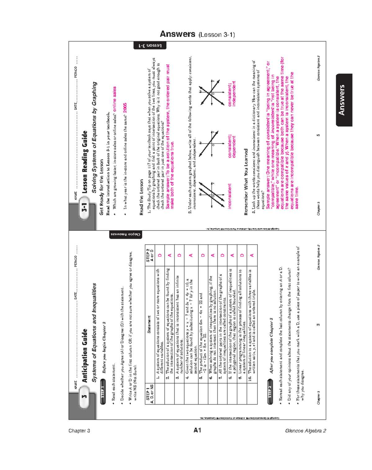 hands on equations worksheets answer key lesson 3