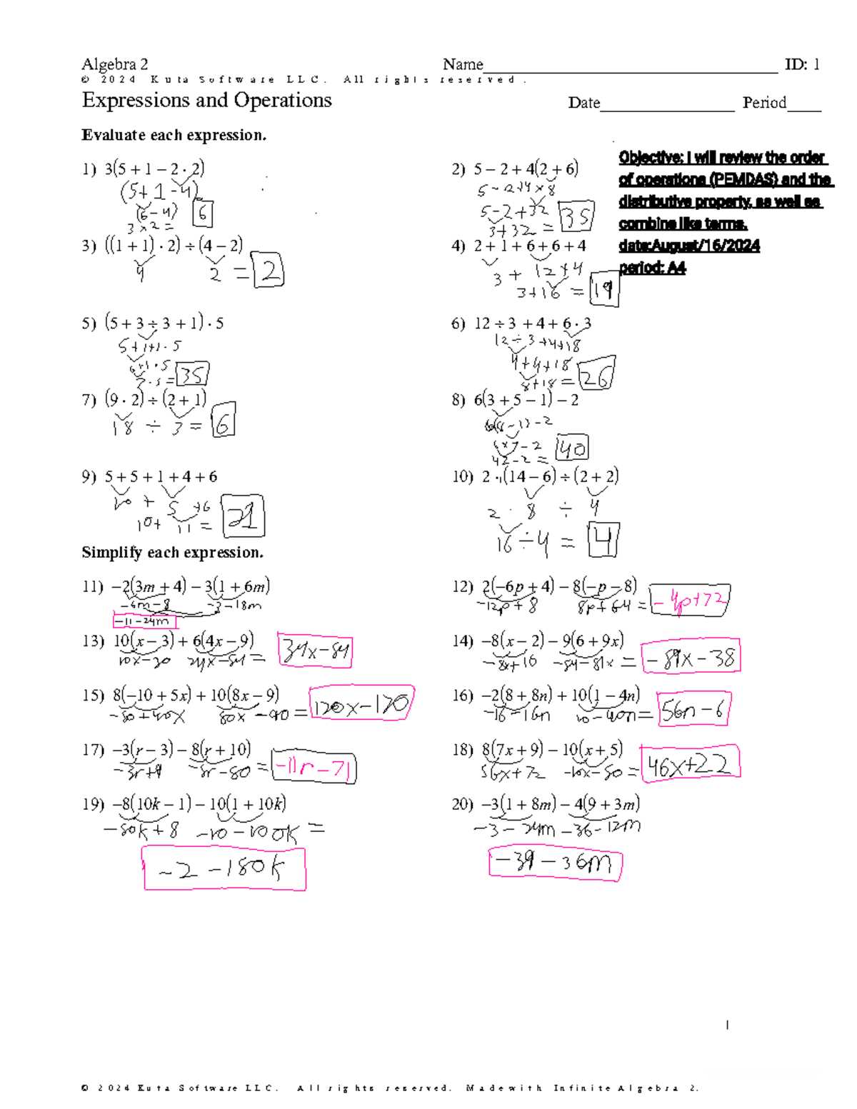 kuta software algebra 1 5.6 answer key kuta software algebra 1 5.6 answer key