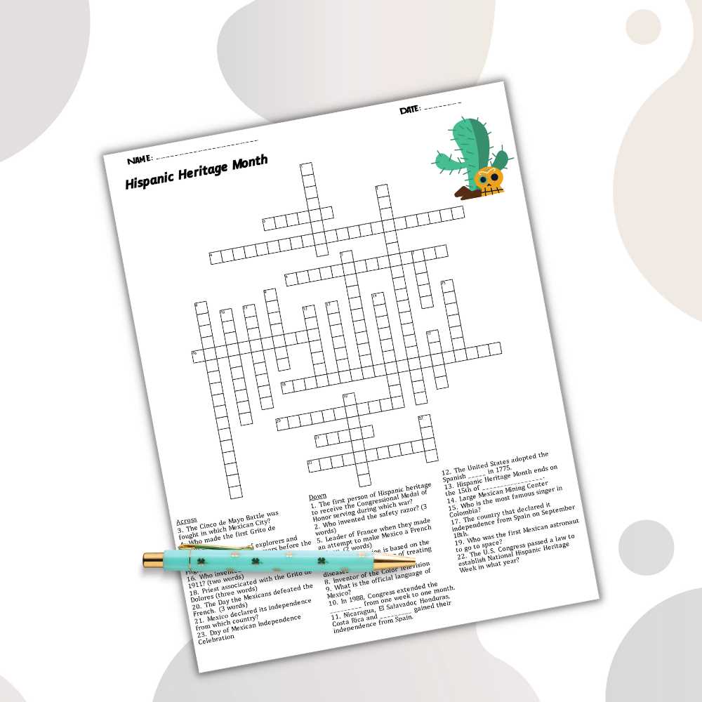 hispanic national heritage month answer key hispanic national heritage month answer key