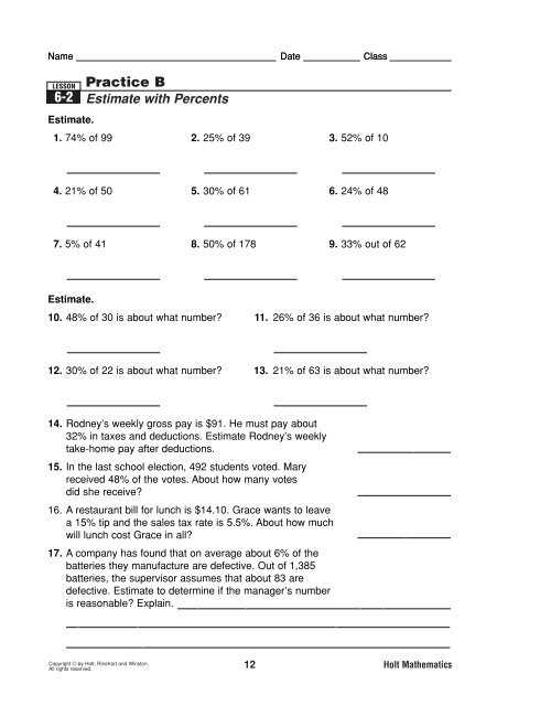 holt mcdougal georgia mathematics grade 6 answer key holt mcdougal georgia mathematics grade 6 answer key