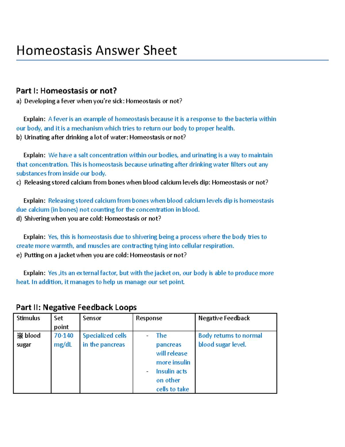 homeostasis worksheet pearland isd answer key