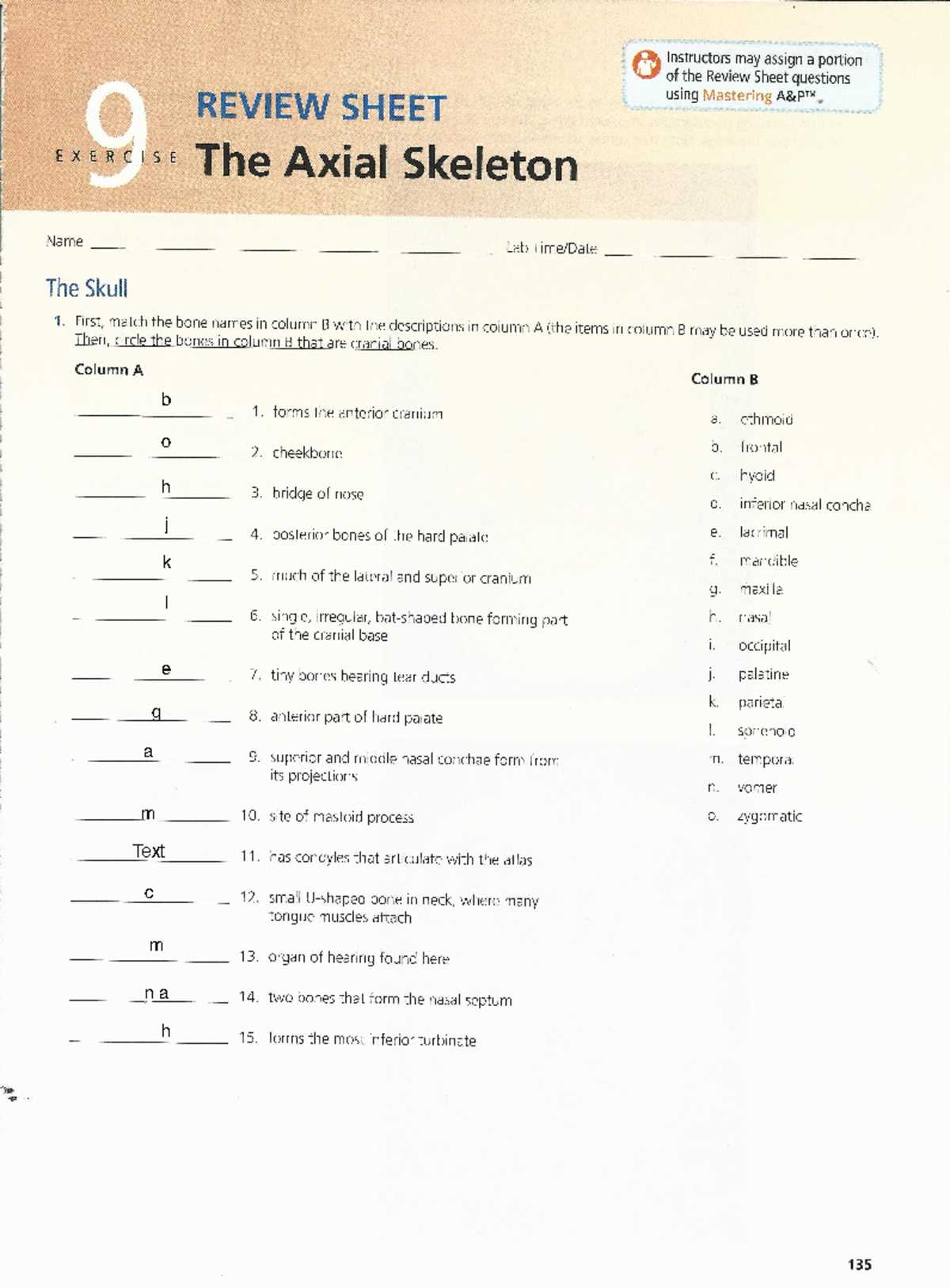 chapter 9 review answer key