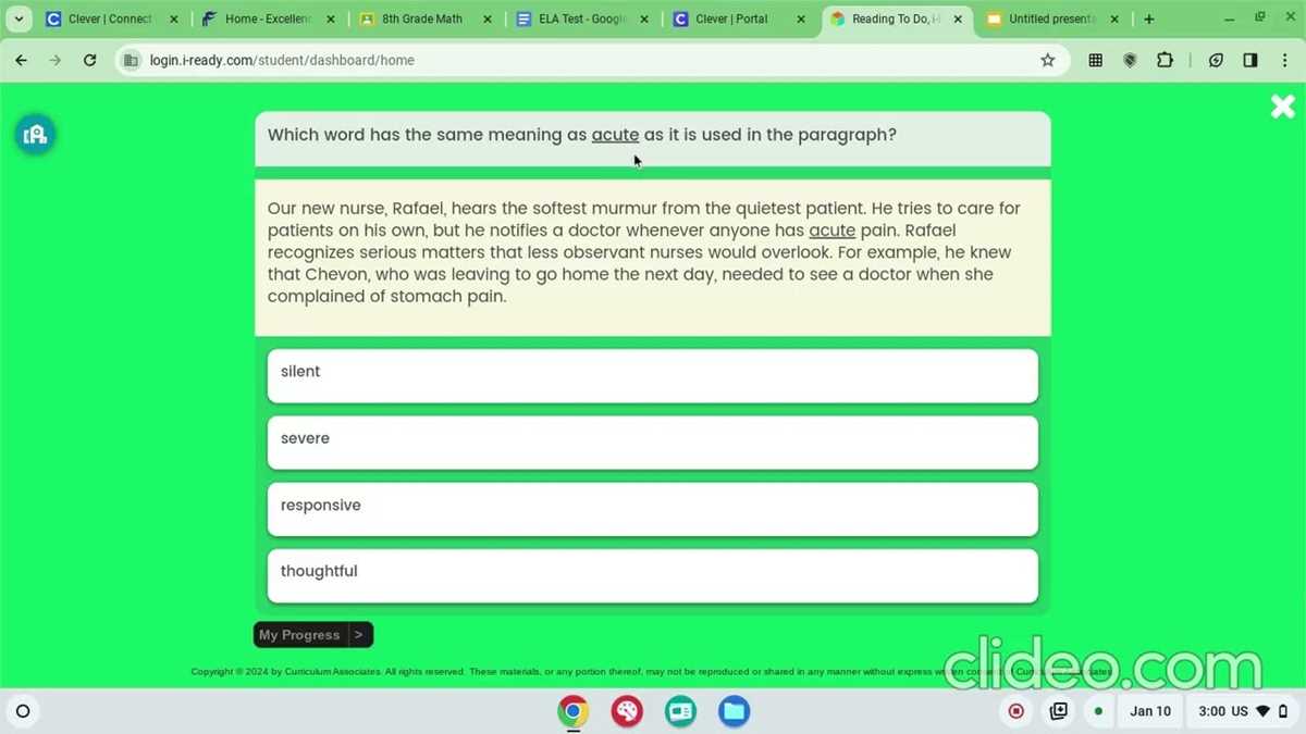 i ready grade 8 reading answer key lesson 9