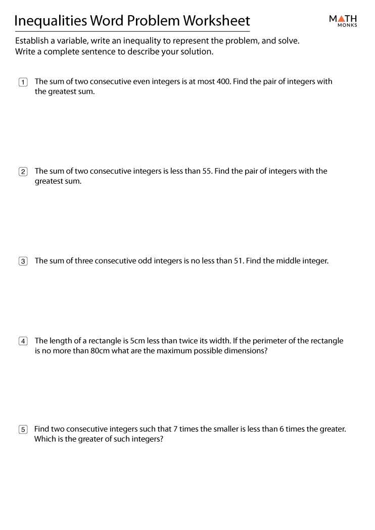 lesson 7.2 writing two step inequalities answer key