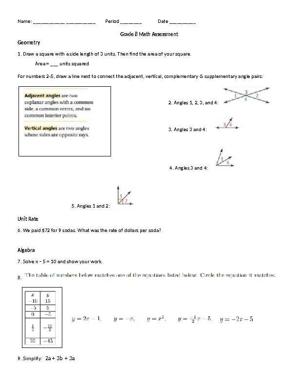 learnzillion answer key 8th grade math