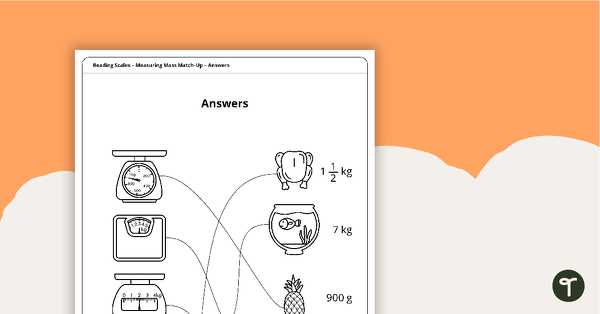 match up the measuring techniques answer key