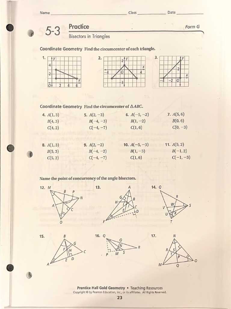 g co a 5 worksheet 3 answer key