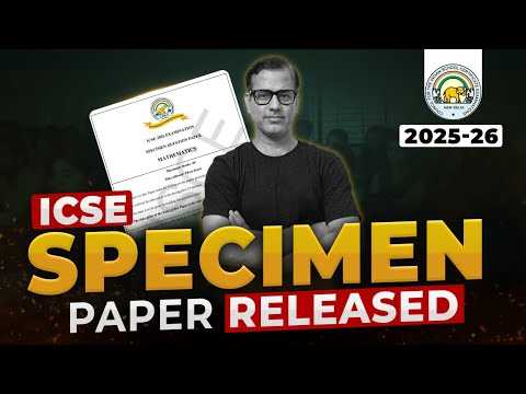 icse english 1 specimen paper 2026 answer key