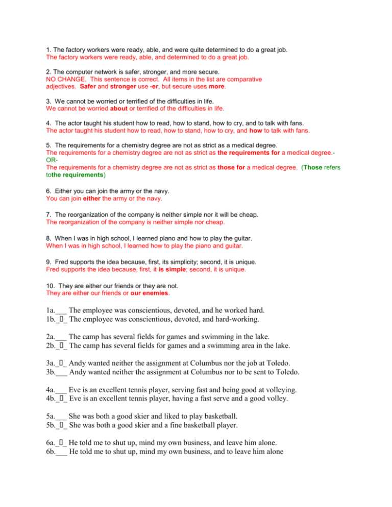 identifying and writing loose and periodic sentences answer key