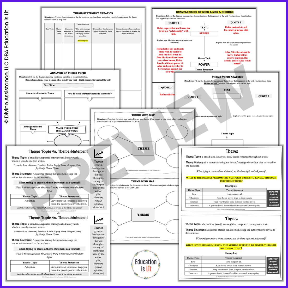 identifying theme worksheet answers key identifying theme worksheet answers key