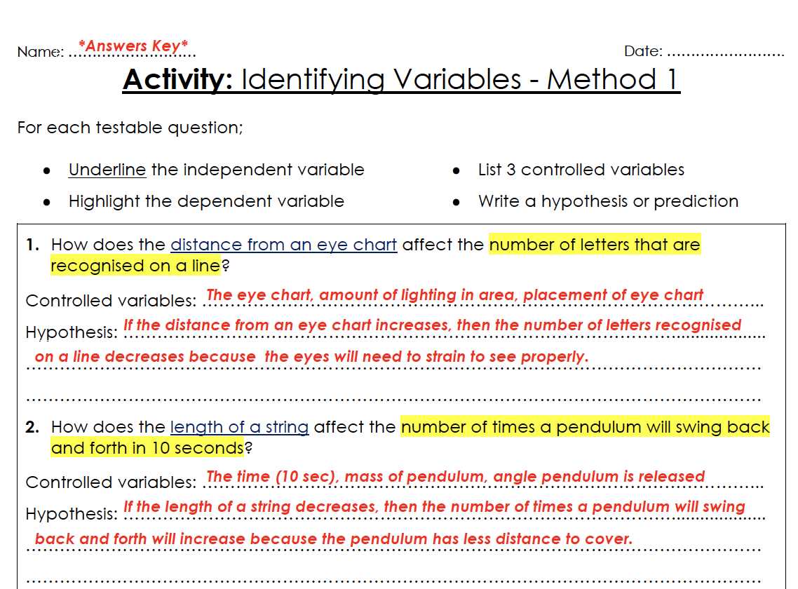 identifying variables worksheet with answer key next generation science identifying variables worksheet with answer key next generation science