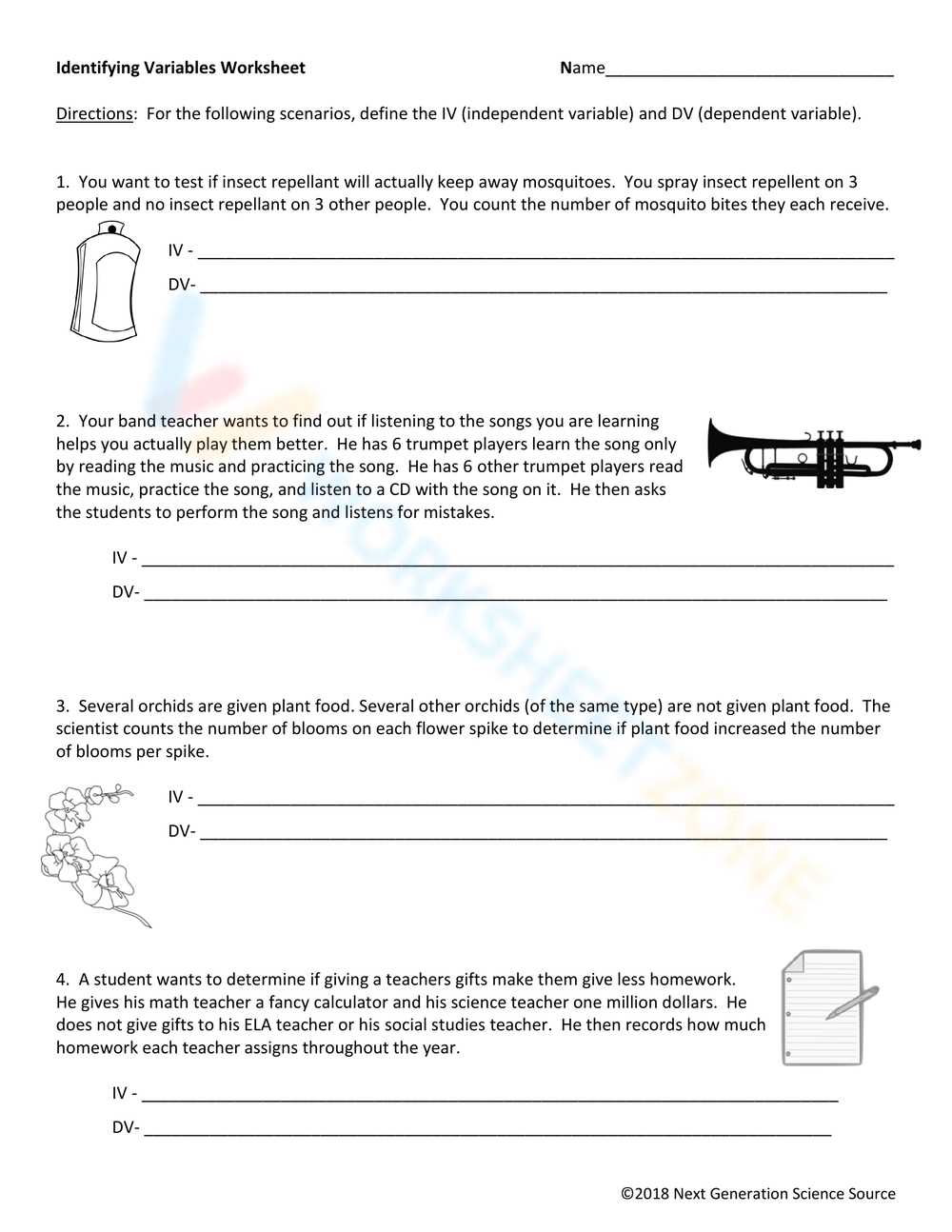 identifying variables worksheet with answer key next generation science identifying variables worksheet with answer key next generation science