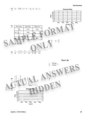 algebra 1 zingers answer key