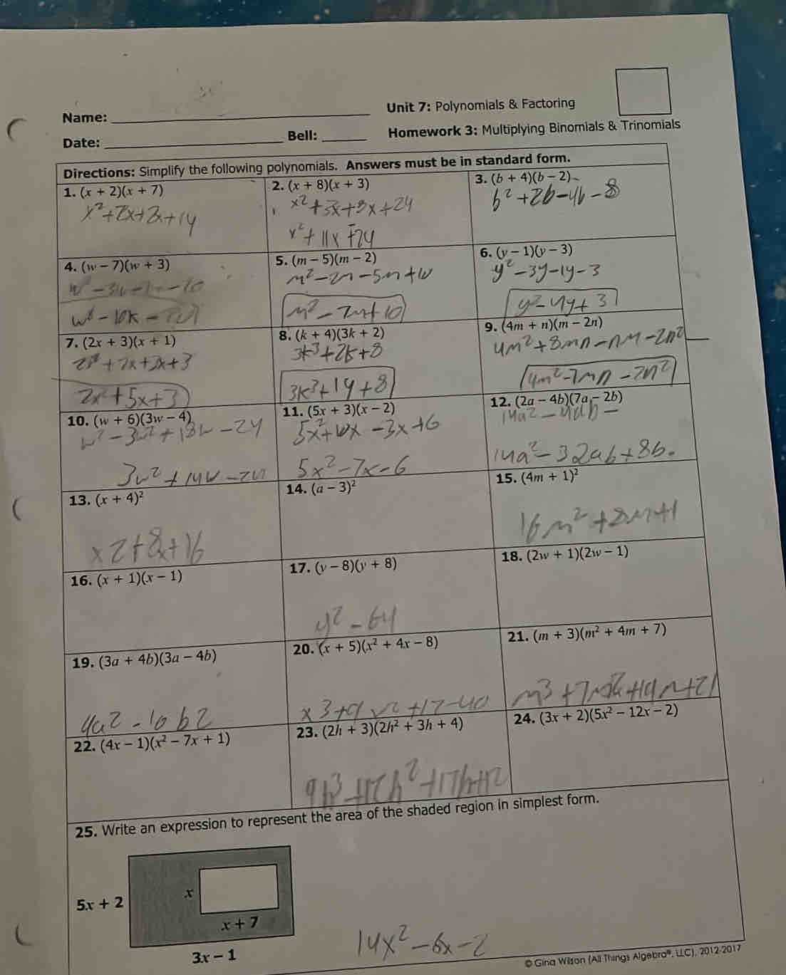all things algebra unit 2 answer key